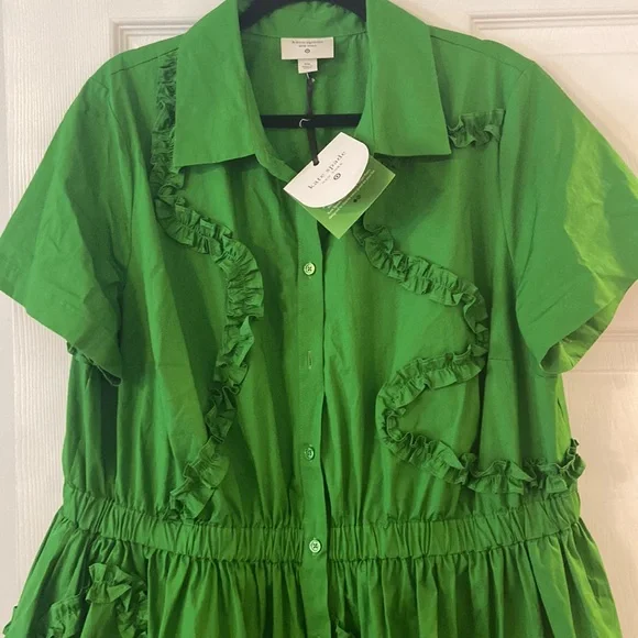 Kate Spade Vibrant Green Maxi Dress size XXL brand new with tag length 50” - Picture 5 of 12